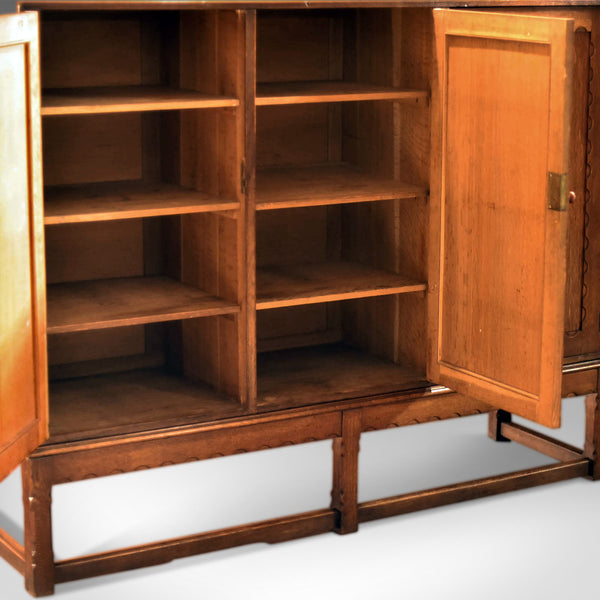 Arts & Crafts Oak Larder Antique Cabinet, c.1900 - London Fine Antiques