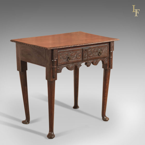 Antique Lowboy, Georgian Oak Table, c.1750 - London Fine Antiques