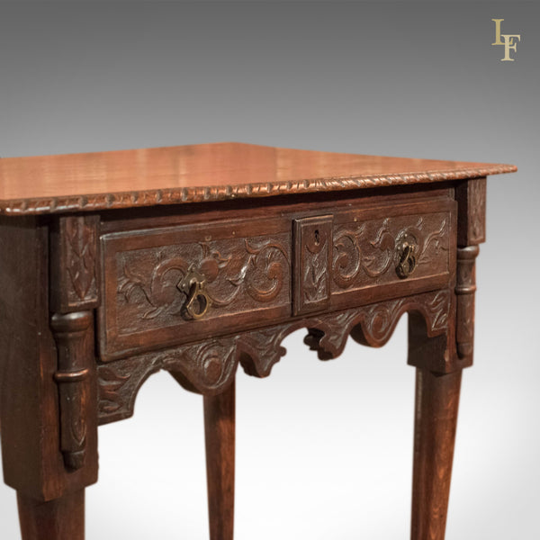 Antique Lowboy, Georgian Oak Table, c.1750 - London Fine Antiques