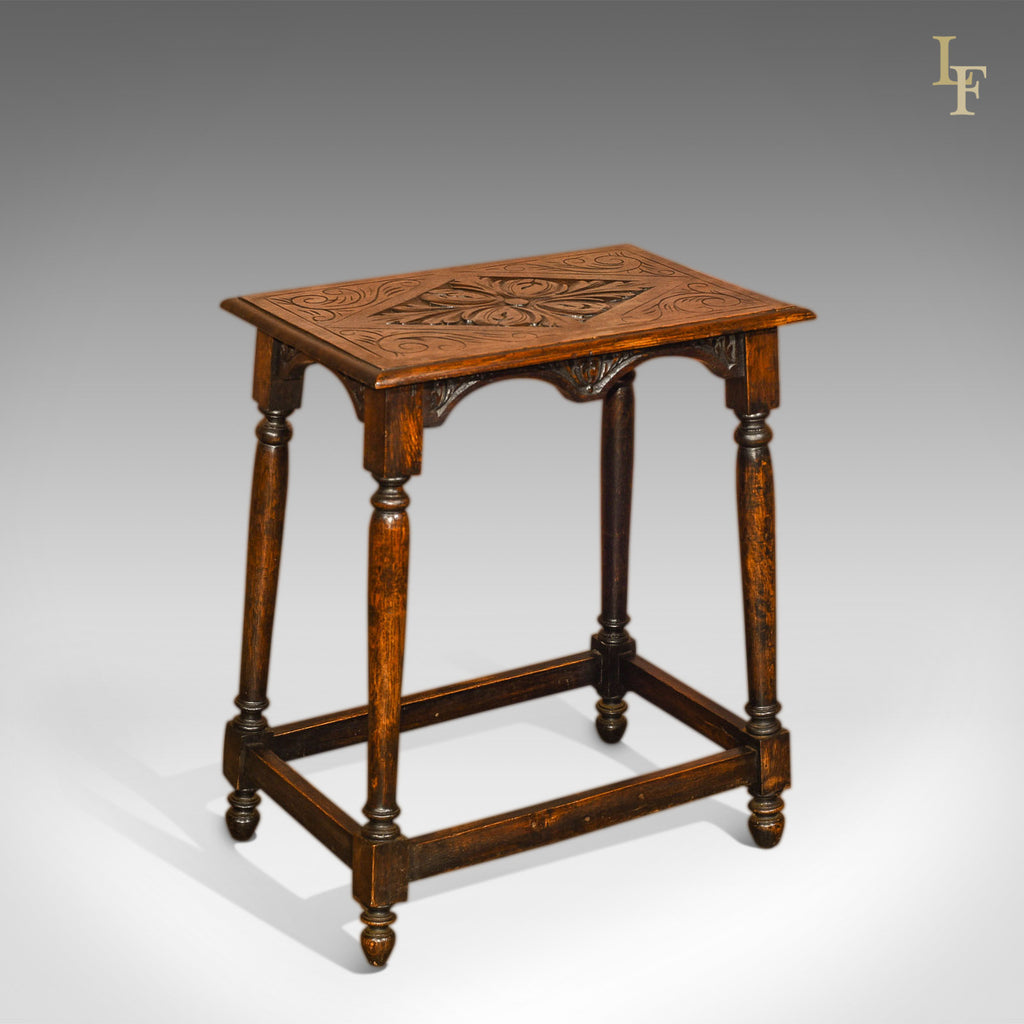 Antique Occasional Table, Late Victorian Oak c.1890 - London Fine Antiques