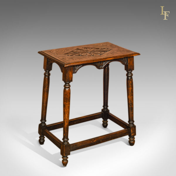 Antique Occasional Table, Late Victorian Oak c.1890 - London Fine Antiques