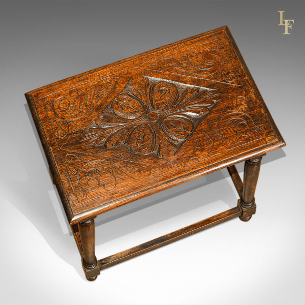Antique Occasional Table, Late Victorian Oak c.1890 - London Fine Antiques