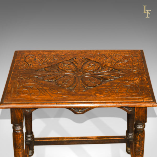 Antique Occasional Table, Late Victorian Oak c.1890 - London Fine Antiques