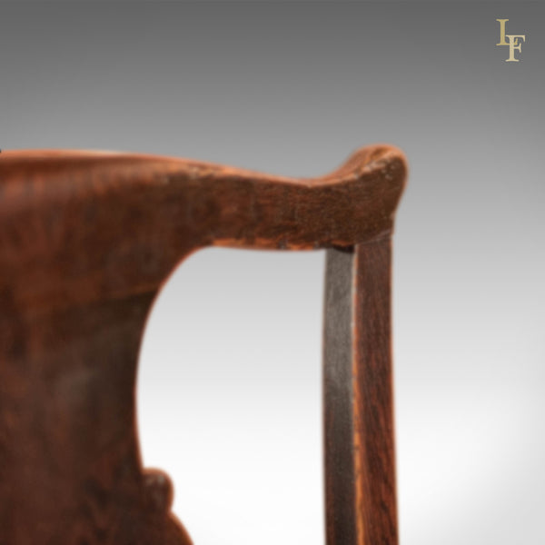 Late Georgian Oak Open Armchair, c.1800 - London Fine Antiques