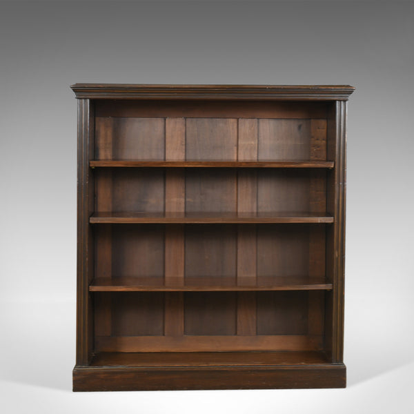 Antique Open Bookcase, English, Victorian, Book Shelves, Oak, Circa 1890 - London Fine Antiques