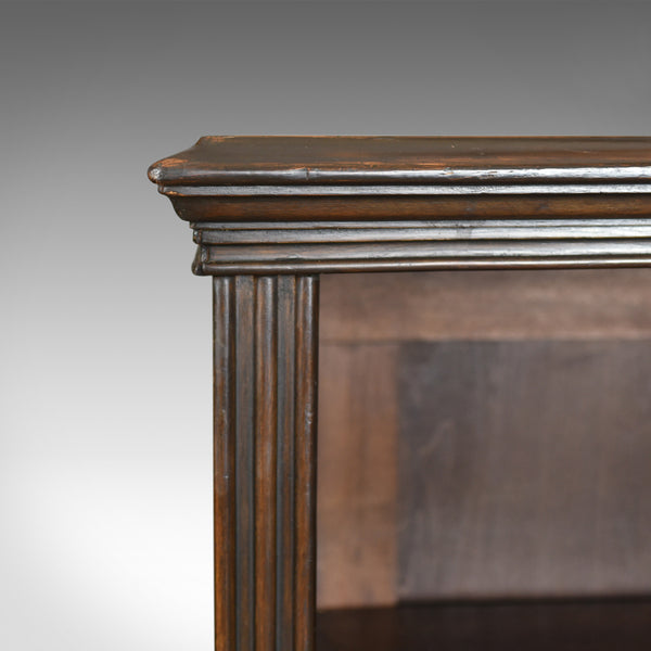 Antique Open Bookcase, English, Victorian, Book Shelves, Oak, Circa 1890 - London Fine Antiques
