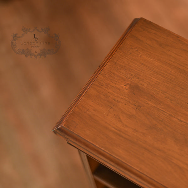 Late Victorian, Walnut, Open Book Shelf, c.1900 - London Fine Antiques
