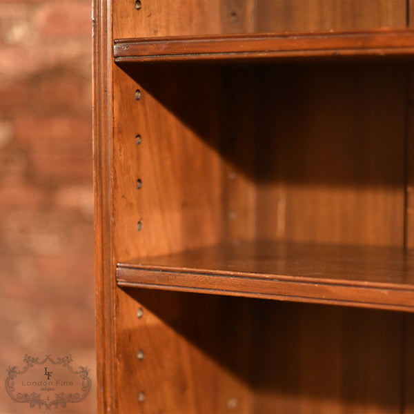 Late Victorian, Walnut, Open Book Shelf, c.1900 - London Fine Antiques