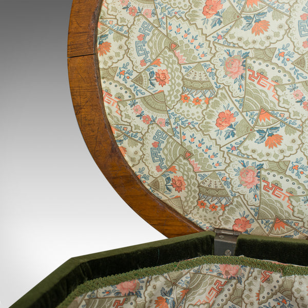 Antique Ottoman Stool, Victorian, Dressing, Storage, Circa 1880 - London Fine Antiques