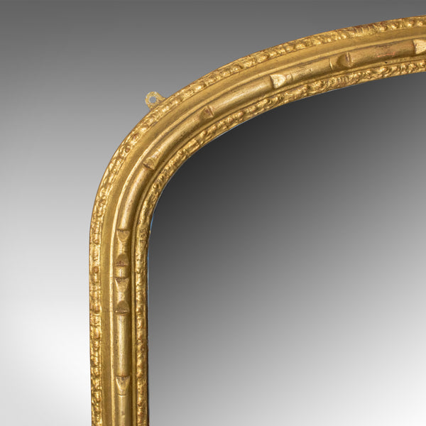 Antique Overmantel Mirror, English, Georgian Dome Top, Wall, Giltwood Circa 1800 - London Fine Antiques
