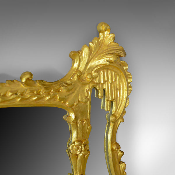 Antique Overmantel Mirror, English, Giltwood, Wall, Triptych, Circa 1920 - London Fine Antiques