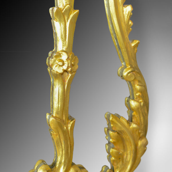 Antique Overmantel Mirror, English, Giltwood, Wall, Triptych, Circa 1920 - London Fine Antiques