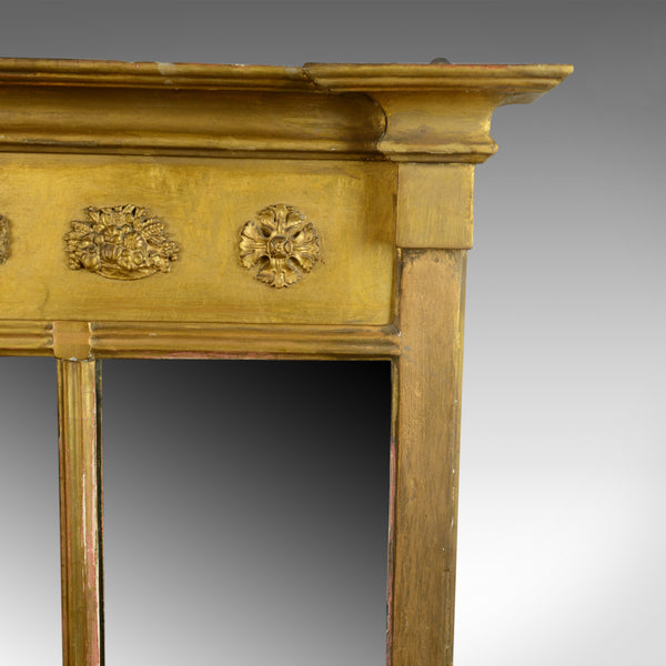 Antique Overmantel Mirror, English, Regency, Early 19th Century, Wall Circa 1820 - London Fine Antiques