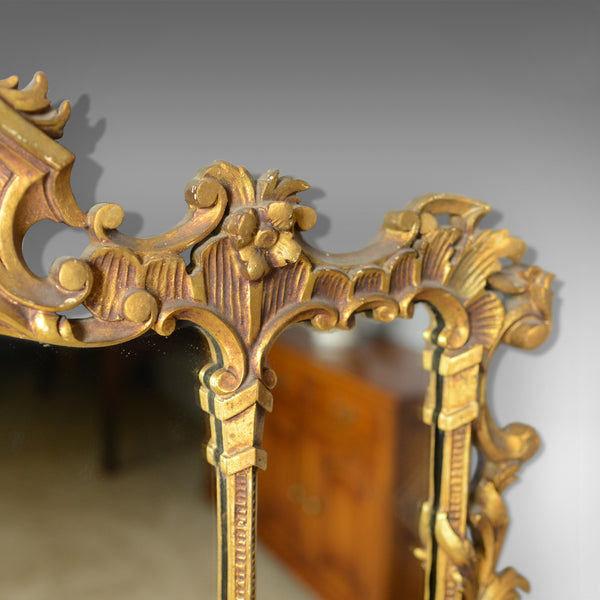 Antique Overmantel Mirror, English, Regency Revival, Giltwood, Triptych c.1900 - London Fine Antiques