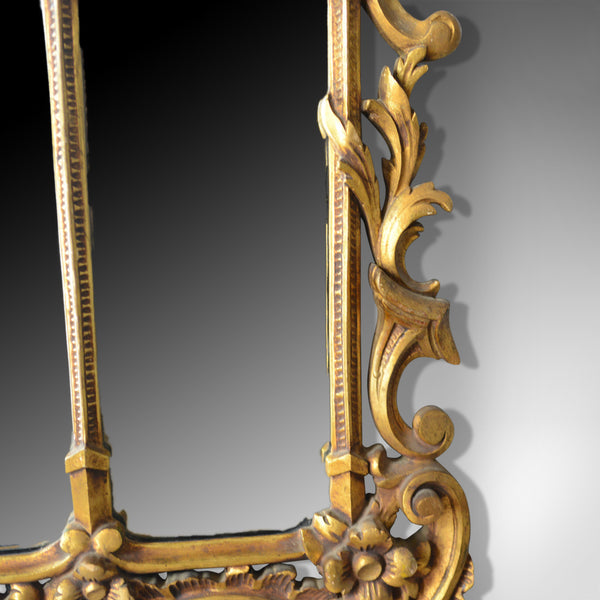 Antique Overmantel Mirror, English, Regency Revival, Giltwood, Triptych c.1900 - London Fine Antiques