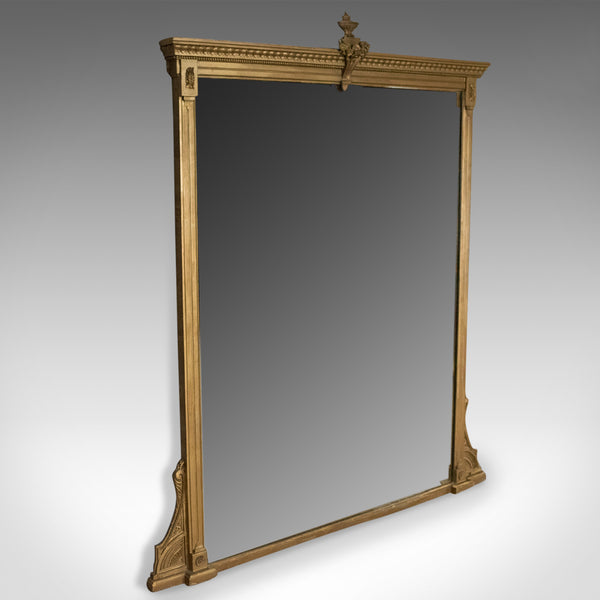 Antique Overmantel Mirror, English Victorian, Classical Revival, Wall Circa 1880 - London Fine Antiques