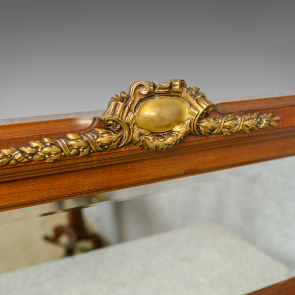 Antique Overmantel Mirror, French, Empire Revival, Wall, Walnut, Ormolu, c.1900 - London Fine Antiques