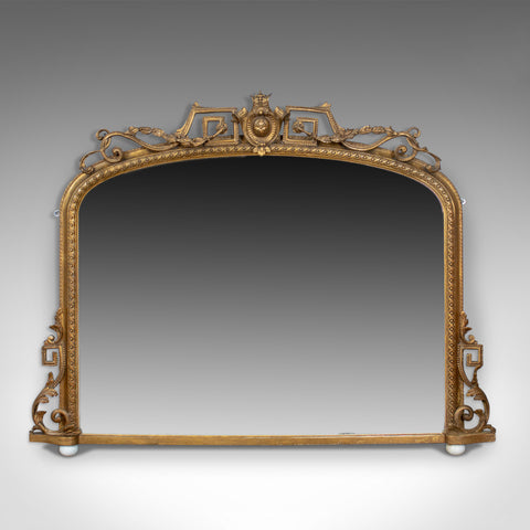 Antique Overmantel Mirror, Mid-Sized, English Regency, Wall, Giltwood Circa 1820 - London Fine Antiques
