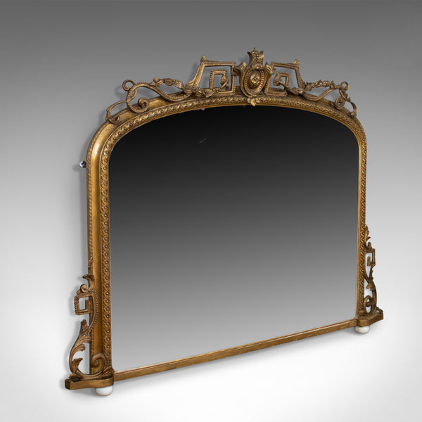 Antique Overmantel Mirror, Mid-Sized, English Regency, Wall, Giltwood Circa 1820 - London Fine Antiques