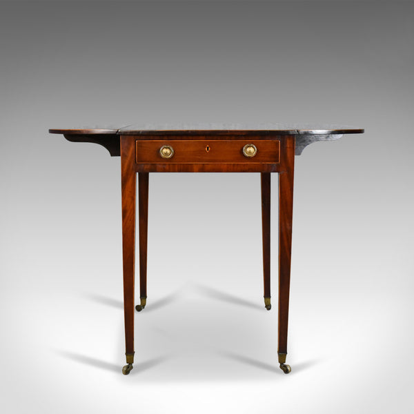Antique, Pembroke Table, English, Georgian, Mahogany Side Hepplewhite Circa 1795 - London Fine Antiques