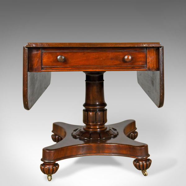 Antique Pembroke Table, English, William IV, Mahogany, Sofa, Circa 1835 - London Fine Antiques