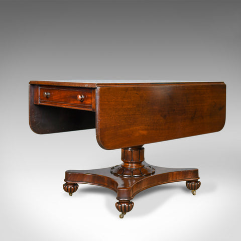 Antique Pembroke Table, English, William IV, Mahogany, Sofa, Circa 1835 - London Fine Antiques