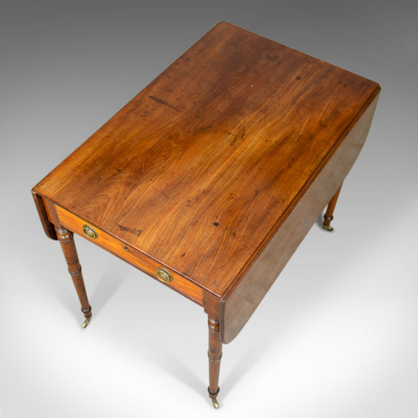 Antique Pembroke Table, Mahogany, English, Regency, Drop Flap Dining Circa 1820 - London Fine Antiques