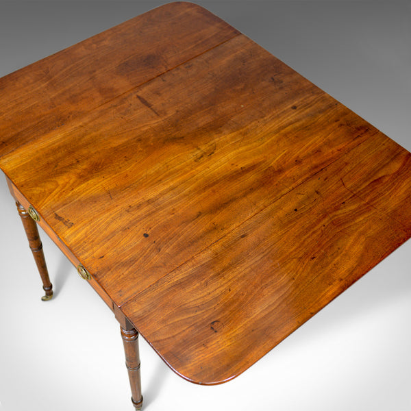 Antique Pembroke Table, Mahogany, English, Regency, Drop Flap Dining Circa 1820 - London Fine Antiques