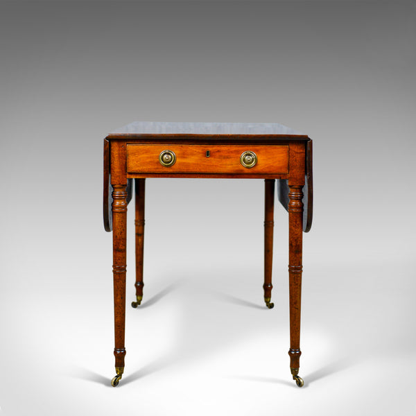 Antique Pembroke Table, Mahogany, English, Regency, Drop Flap Dining Circa 1820 - London Fine Antiques
