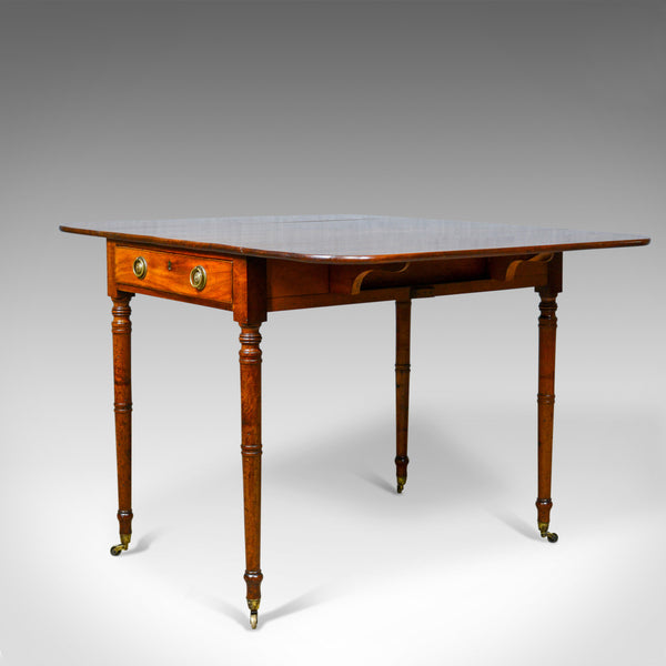 Antique Pembroke Table, Mahogany, English, Regency, Drop Flap Dining Circa 1820 - London Fine Antiques