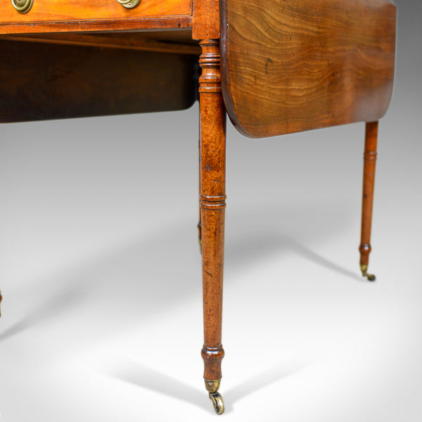 Antique Pembroke Table, Mahogany, English, Regency, Drop Flap Dining Circa 1820 - London Fine Antiques