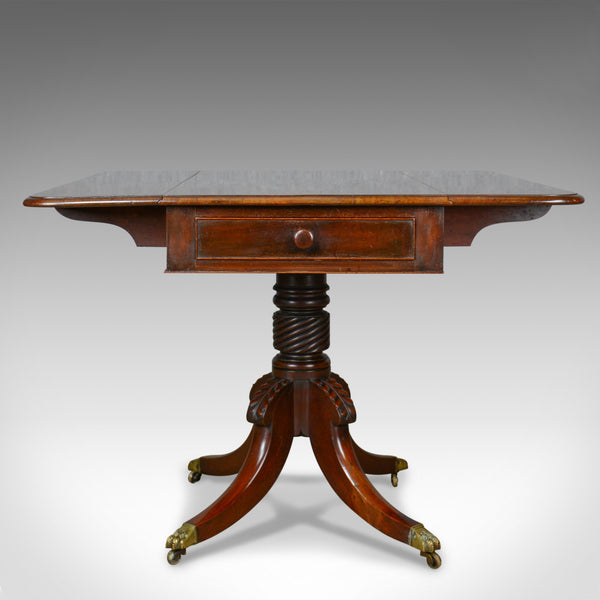 Antique Pembroke Table, Mahogany, English, Regency, Drop Flap, Circa 1820 - London Fine Antiques