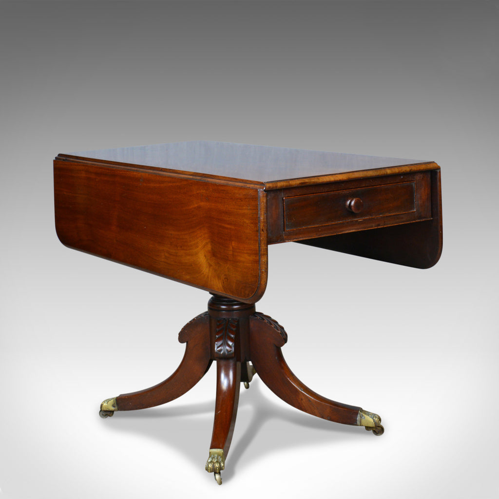 Antique Pembroke Table, Mahogany, English, Regency, Drop Flap, Circa 1820 - London Fine Antiques