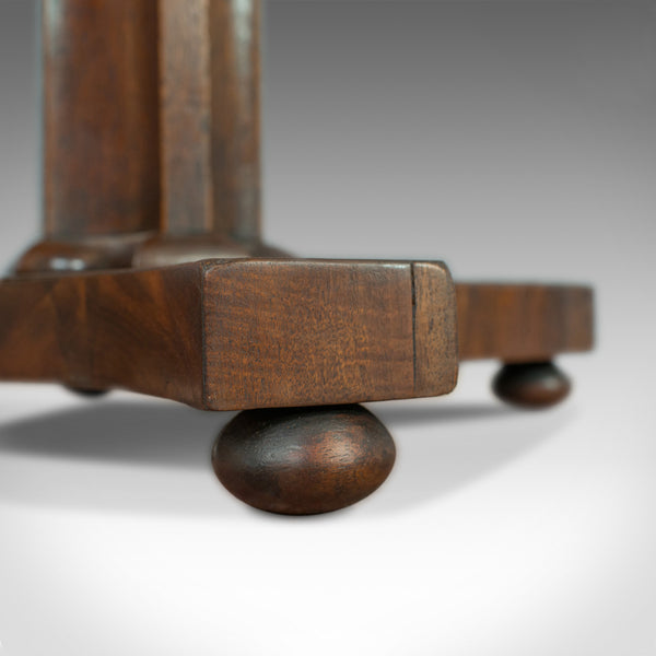 Antique Pembroke Work Table, English, Victorian, Flame Mahogany, Drop Flap c1840 - London Fine Antiques