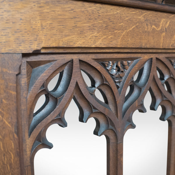 Antique Pew Front, Gothic Choir Stall, Victorian, English, Pugin Overtones c.1880 - London Fine Antiques