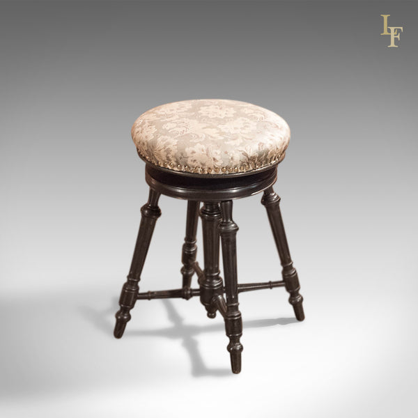Antique Piano Stool, Aesthetic Period c1880 - London Fine Antiques