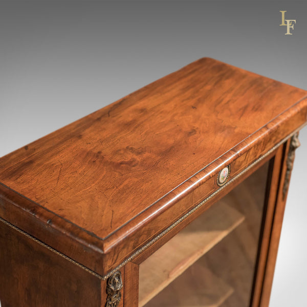 Antique Pier Cabinet, French Walnut c1880 - London Fine Antiques