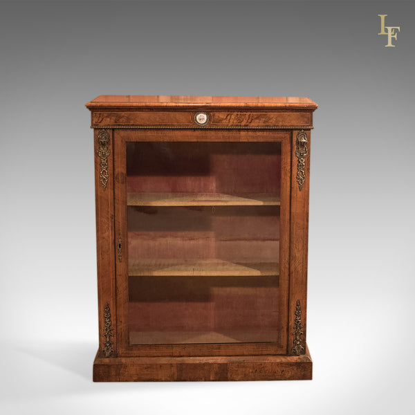 Antique Pier Cabinet, French Walnut c1880 - London Fine Antiques