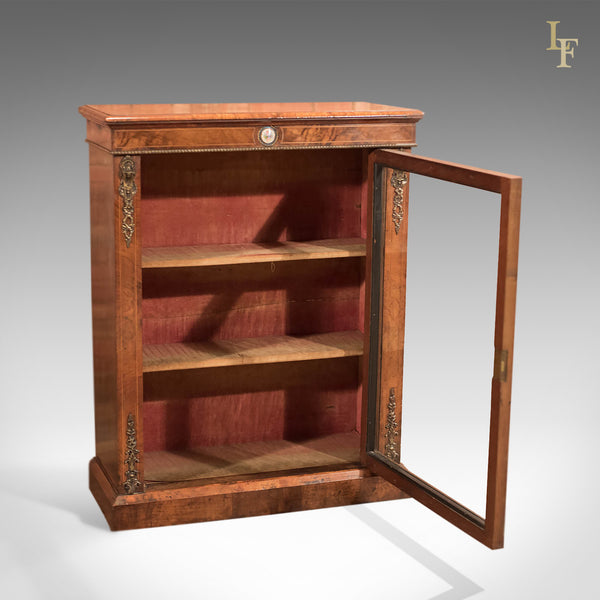 Antique Pier Cabinet, French Walnut c1880 - London Fine Antiques