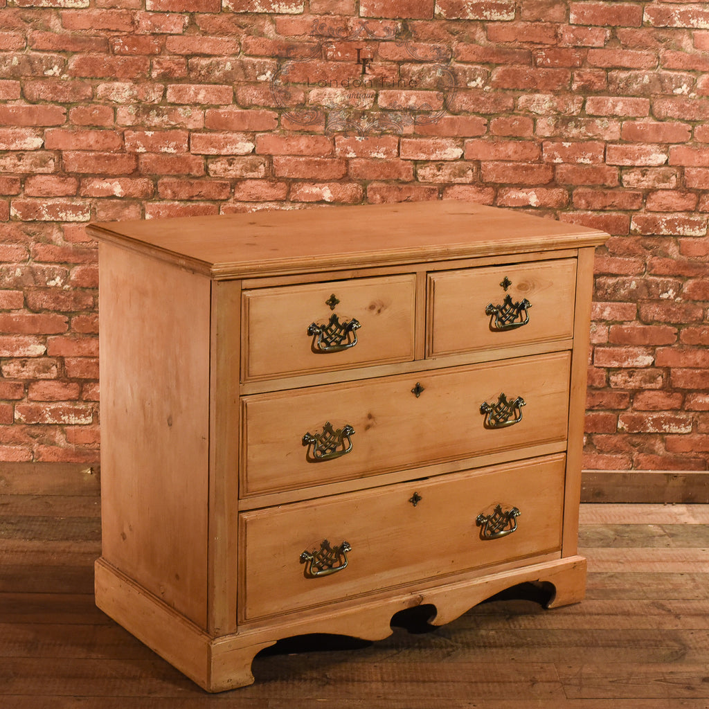 Victorian Pine Chest of Drawers, c.1900 - London Fine Antiques