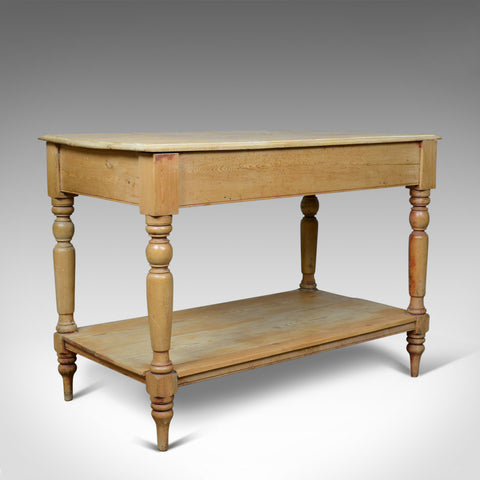 Antique Pine Console Table, English, Victorian, Kitchen, Work, Circa 1880 - London Fine Antiques