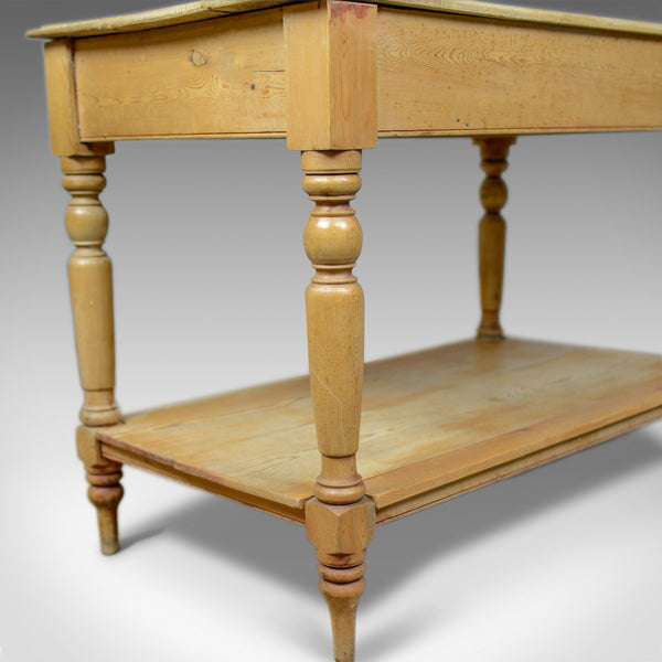 Antique Pine Console Table, English, Victorian, Kitchen, Work, Circa 1880 - London Fine Antiques