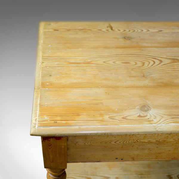 Antique Pine Console Table, English, Victorian, Kitchen, Work, Circa 1880 - London Fine Antiques