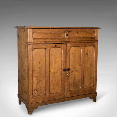 Antique Pine Cupboard, English, Victorian, Cabinet, Pitch Pine Circa 1880 - London Fine Antiques
