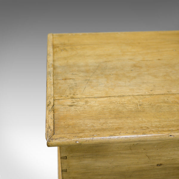 Antique Pine Trunk, Victorian, Blanket Chest, Box Early 20th Century, Circa 1900 - London Fine Antiques
