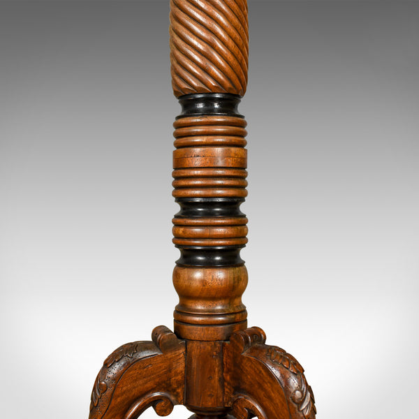 Antique Plant Stand, Tall, English, Mahogany Torchere Georgian Nelson Circa 1805 - London Fine Antiques