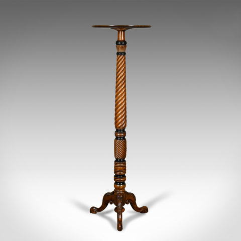 Antique Plant Stand, Tall, English, Mahogany Torchere Georgian Nelson Circa 1805 - London Fine Antiques