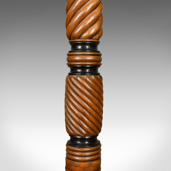 Antique Plant Stand, Tall, English, Mahogany Torchere Georgian Nelson Circa 1805 - London Fine Antiques