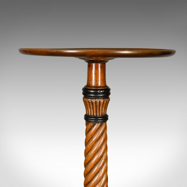Antique Plant Stand, Tall, English, Mahogany Torchere Georgian Nelson Circa 1805 - London Fine Antiques