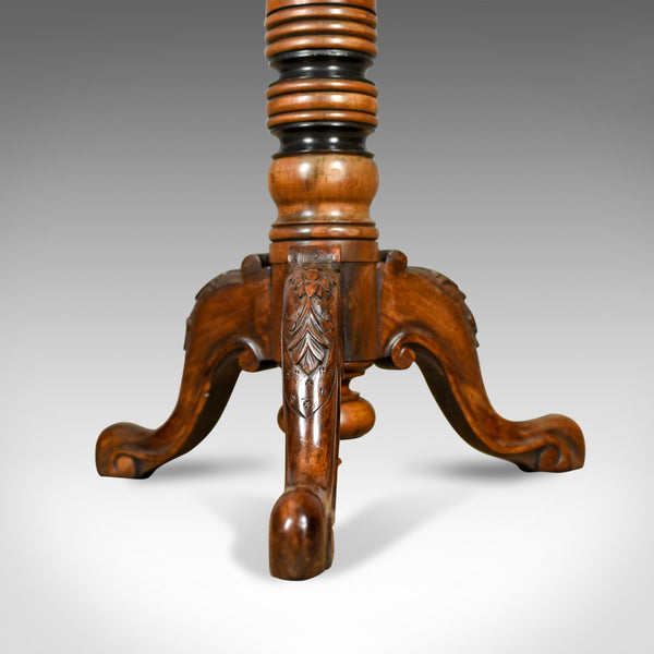 Antique Plant Stand, Tall, English, Mahogany Torchere Georgian Nelson Circa 1805 - London Fine Antiques